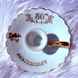 LEFTON BONE CHINA SINGLE TAPER CANDLE HOLDER | vintage